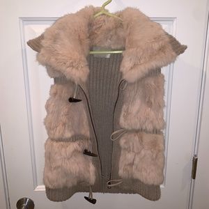 Real Fur Vest Size Size 38